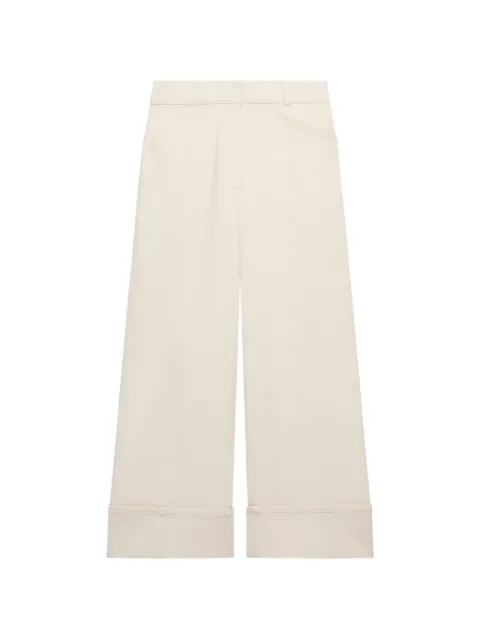 Another Tomorrow cuffed-hem jeans Neutrals A425PT073COECU