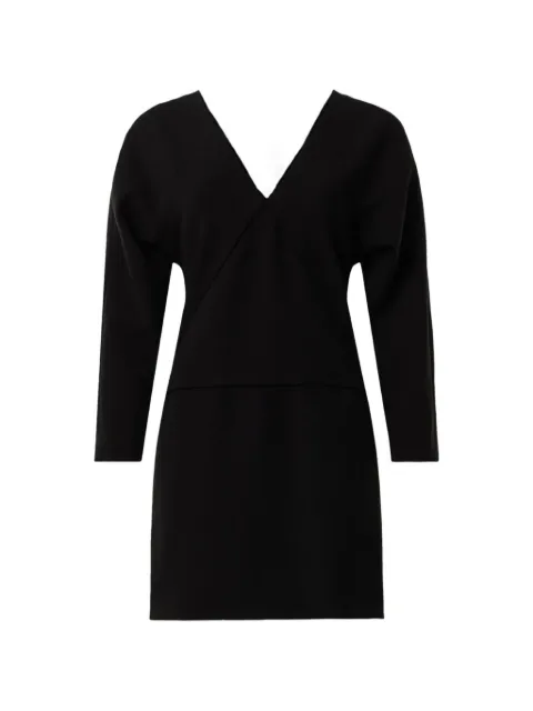 Another Tomorrow dolman-sleeve drop-waist dress Black A423DR053WVBLK