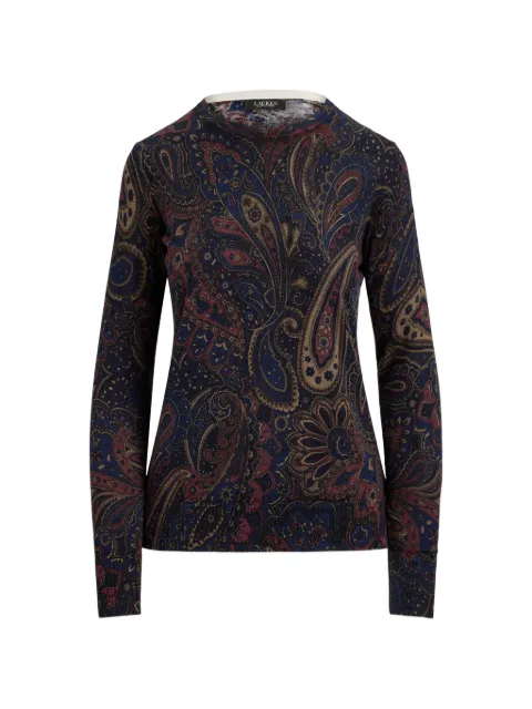 Lauren Ralph Lauren paisley-print sweater Blue 200B27834