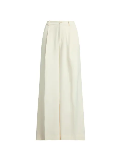 Lauren Ralph Lauren double-faced georgette trousers Neutrals 200P03582
