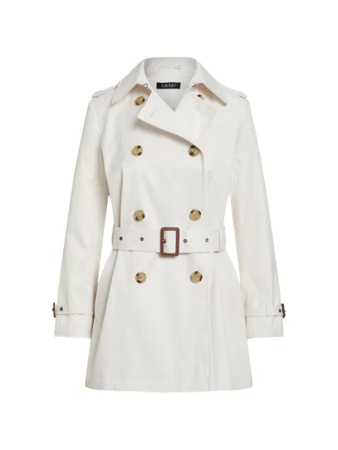 Lauren Ralph Lauren double-breasted belted trench coat Neutrals 297967126