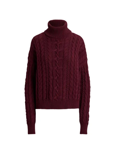 Lauren Ralph Lauren cable-knit long-sleeve sweater Red 200B23577