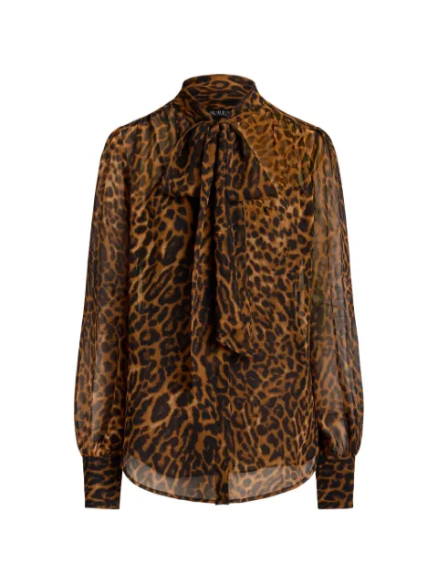 Lauren Ralph Lauren leopard-pattern blouse Brown 200B30180