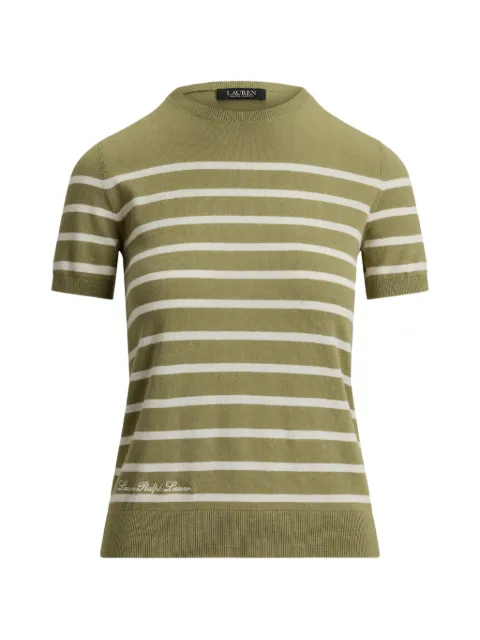 Lauren Ralph Lauren striped short-sleeve T-shirt Green 200P13973