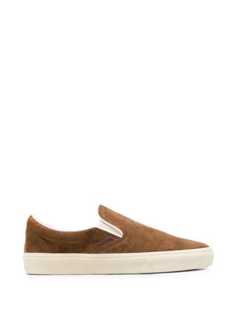 TOM FORD round-toe slip-on loafers Brown J1368LCL123N