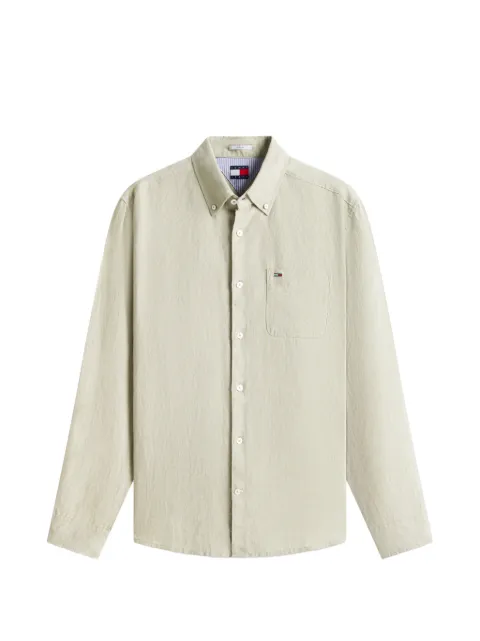 Tommy Hilfiger button-down chest-pocket shirt Neutrals DM0DM22760