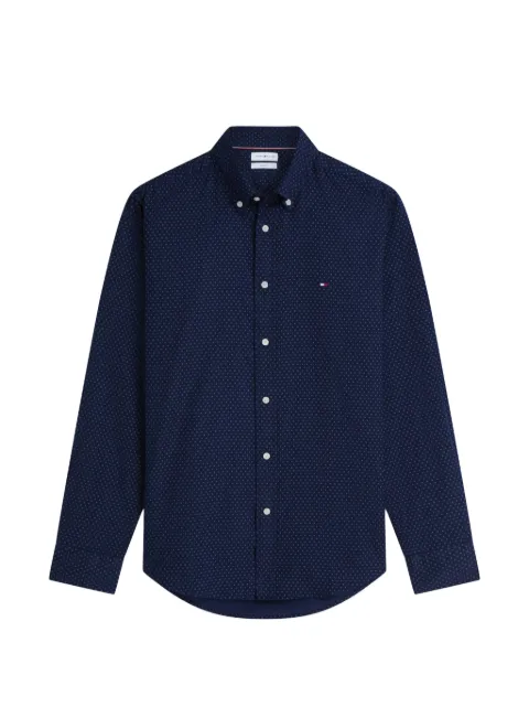 Tommy Hilfiger micro-print button-down shirt Blue MW0MW43318