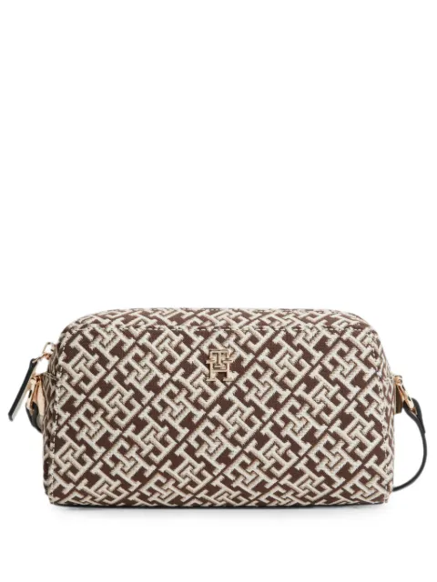 Tommy Hilfiger monogram-pattern shoulder bag Brown AW0AW188640F4