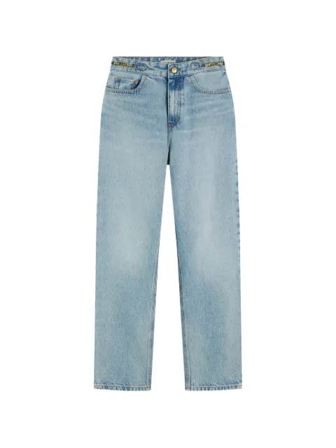 Tommy Hilfiger logo-plaque chain-link jeans Blue WW0WW499601AA