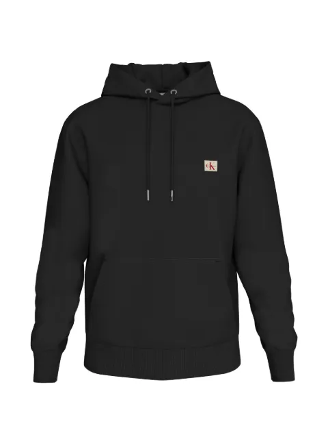 Calvin Klein logo-patch hoodie Black LV04RG269GUB1