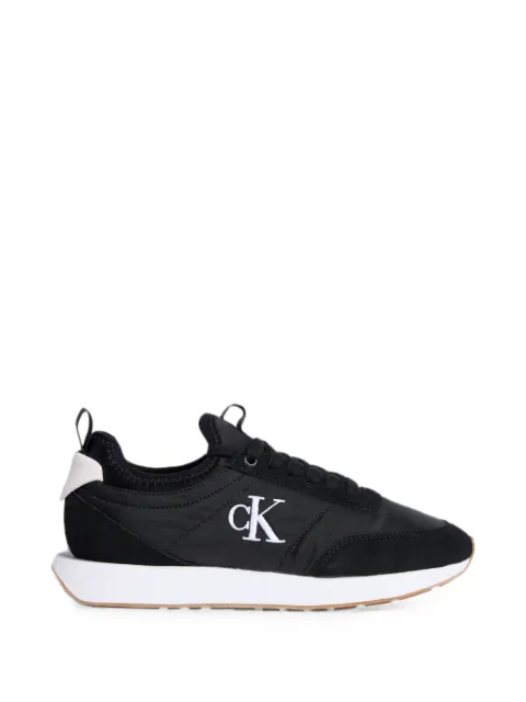 Calvin Klein logo-print panelled low-top sneakers Black YW0YW020600GM