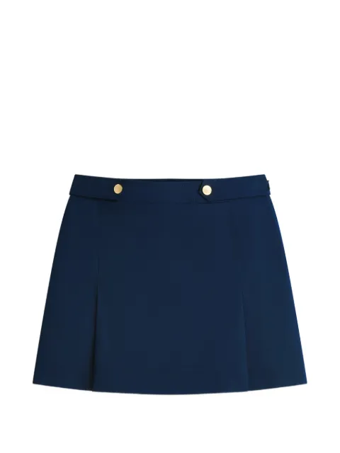 Tommy Hilfiger pleated-detail button-embellished skirt Blue WW0WW49649C1G