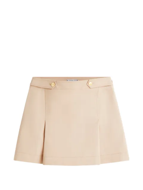 Tommy Hilfiger button-detail pleated skirt Neutrals WW0WW49649AEG