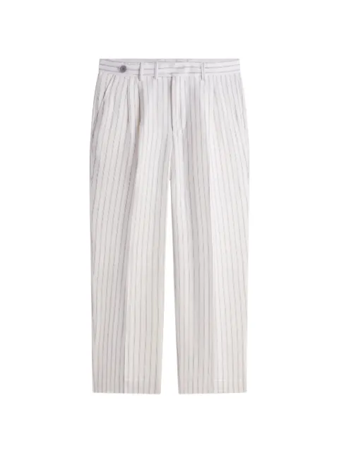 Tommy Hilfiger pinstripe-pattern pleated trousers White MW0MW42709