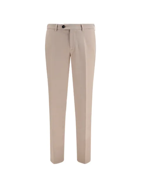 Brunello Cucinelli garment-dyed cotton trousers Neutrals M252DI1770C6333