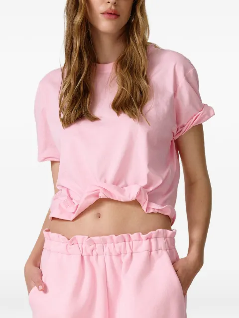 PNK twist-detail T-shirt Pink TSARMRZ