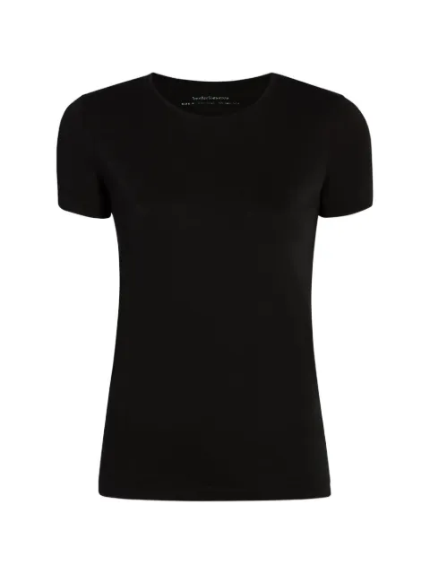 Another Tomorrow fitted crew-neck T-shirt Black A222CT021TCBLK