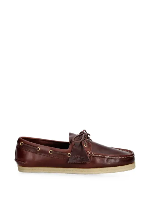 Clarks Originals leather lace-up loafers Brown 26186503