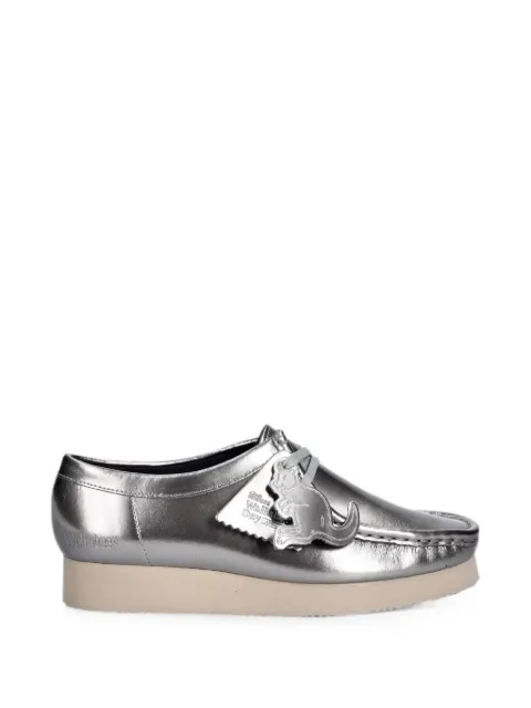Clarks Originals Wallabees metallic loafers Silver 26186506