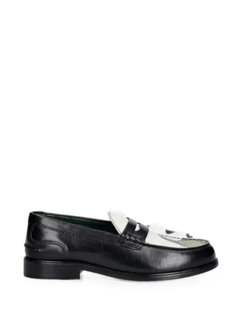 Clarks Originals Craftmaster graphic-print leather loafers Black 26186612