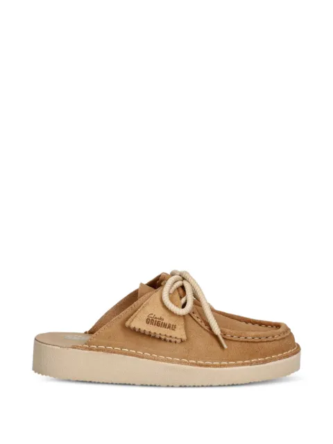 Clarks Originals Wallabee Cup lace-up mules Neutrals 26186619