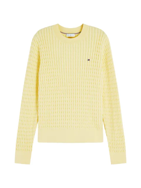 Tommy Hilfiger cable-knit sweater Yellow WW0WW44993