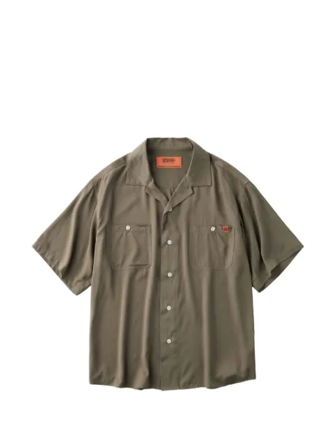 UNIVERSAL OVERALL open-collar short-sleeve shirt Green U2613120