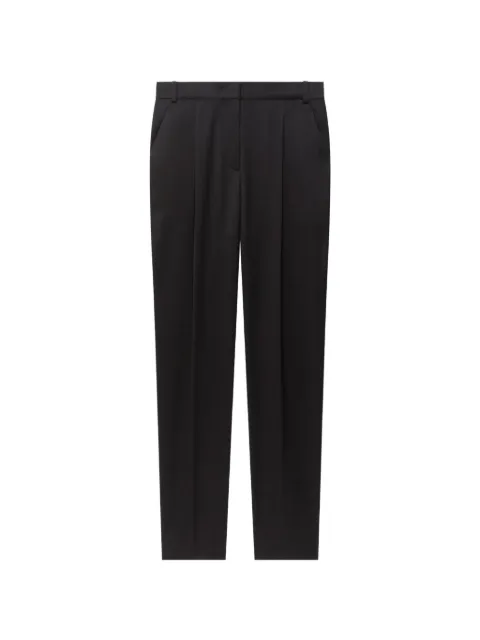 Another Tomorrow Peg pleated trousers Black A225PT058WVBLK