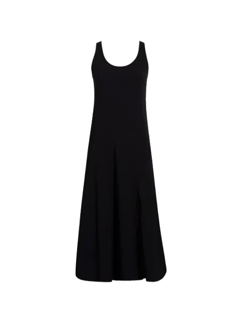 Another Tomorrow seamed tank midi dress Black A422DR030VI