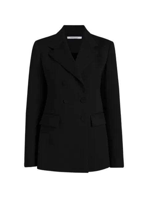 Another Tomorrow double-breasted structured blazer Black A423JK015WVBLK
