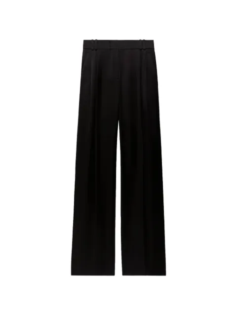 Another Tomorrow pleated trousers Black A424PT063VIBLK