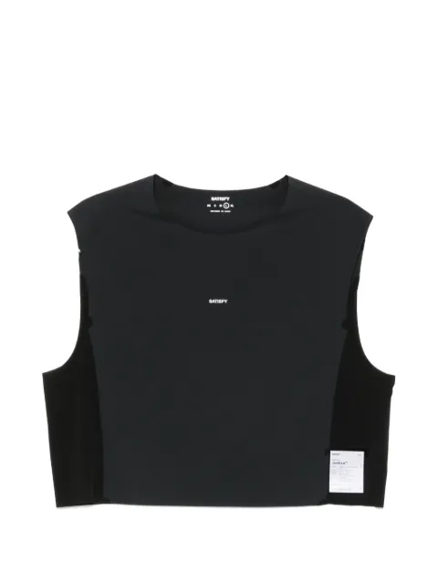 Satisfy Justice Trail cropped vest Black 11077