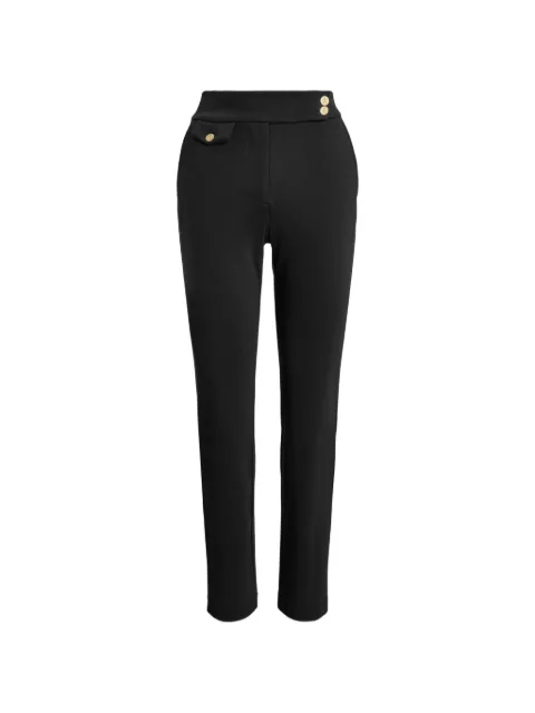 Lauren Ralph Lauren button-detail ponte trousers Black 200B22288