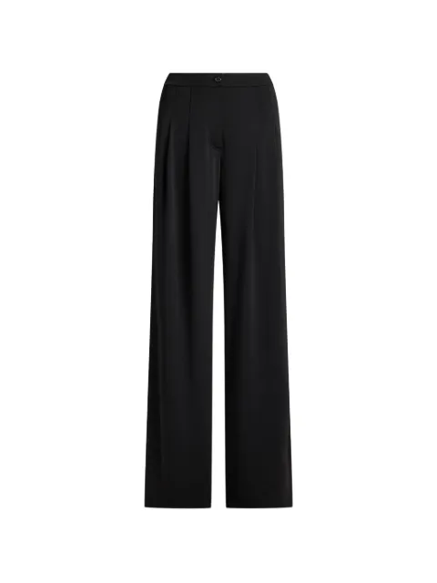 Lauren Ralph Lauren pleated stretch-jersey trousers Black 200980217