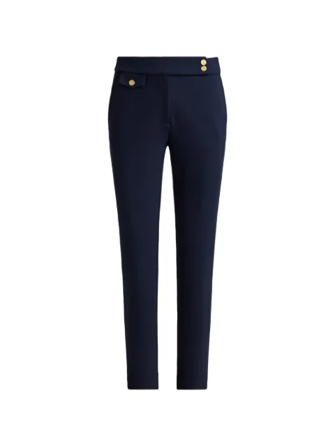 Lauren Ralph Lauren logo-button ponte trousers Blue 200B22288