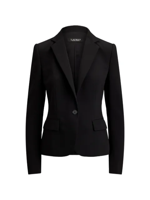 Lauren Ralph Lauren single-button stretch-crepe blazer Black 200P13700