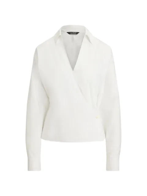 Lauren Ralph Lauren Devra wrap-style blouse White 200B36197