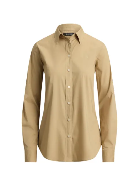 Lauren Ralph Lauren embroidered logo-plaque shirt Neutrals 200P13968