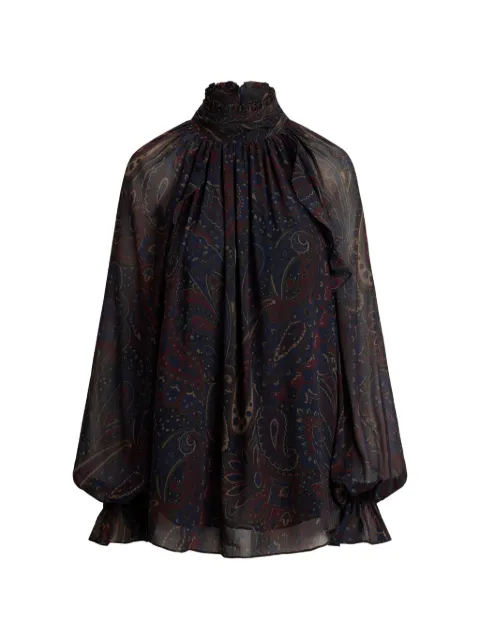 Lauren Ralph Lauren paisley-print ruffled blouse Blue 200B27653