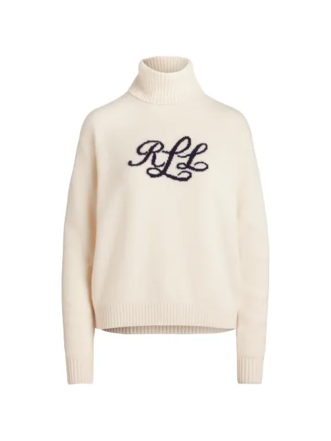 Lauren Ralph Lauren logo-intarsia cashmere sweater Neutrals 200P03372