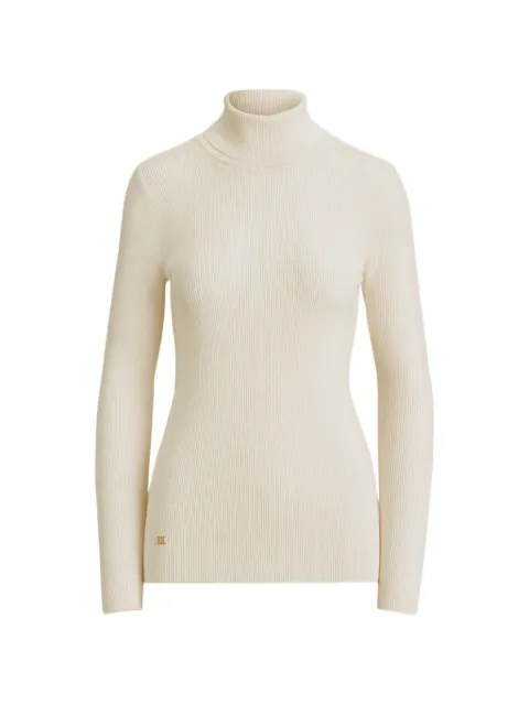 Lauren Ralph Lauren rib-knit turtleneck jumper Neutrals 200B22258