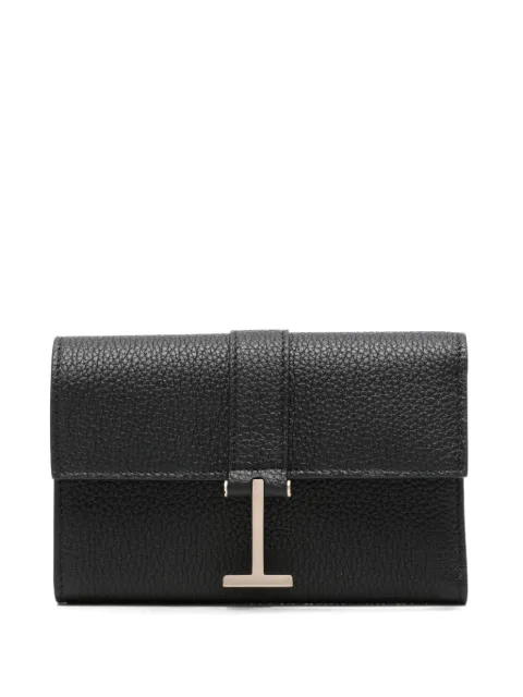TOM FORD T-logo grained-leather wallet Black S0539LCL615V