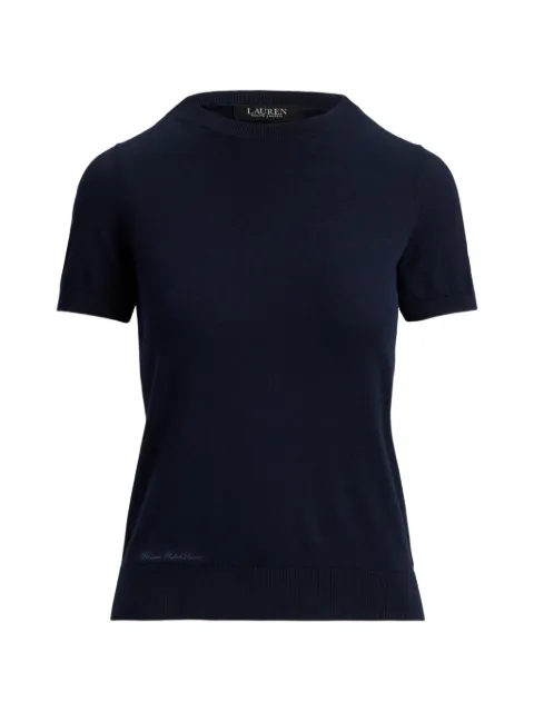 Lauren Ralph Lauren short-sleeve logo-embroidered T-shirt Blue 200P14055