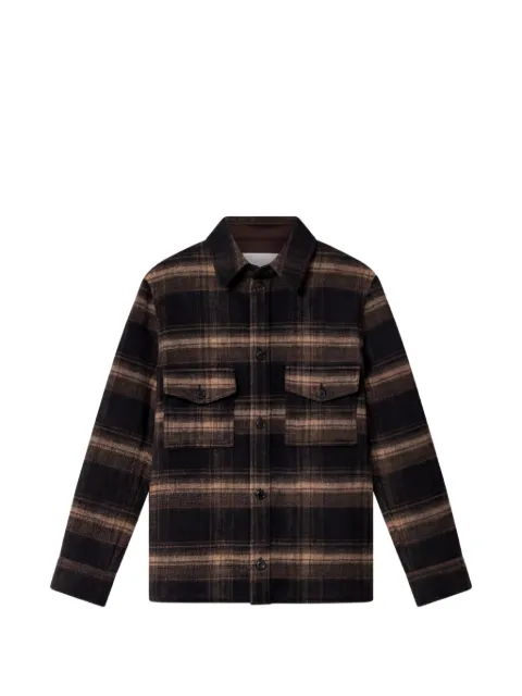 MARANT Kervon check-pattern shirt jacket Brown VE0052HHD3D01H