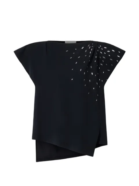 ISABEL MARANT Sebani hotfix-embellished top Black TS0097FBD3N01I