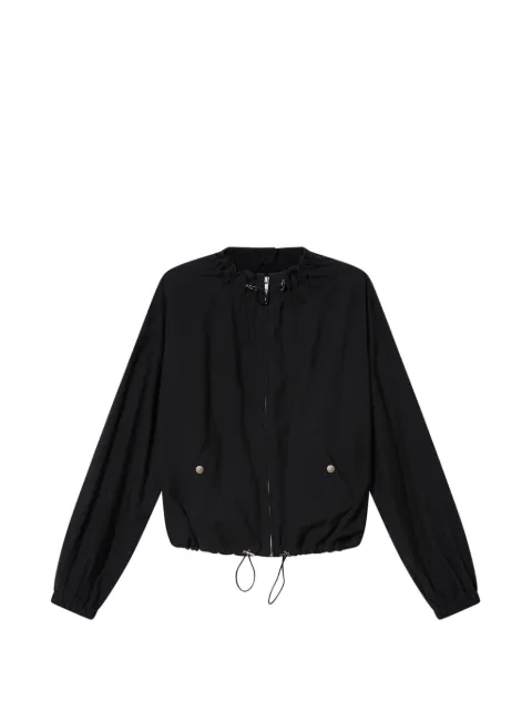 MARANT ÉTOILE Plume short chambray jacket Black VE0372FED3J12E