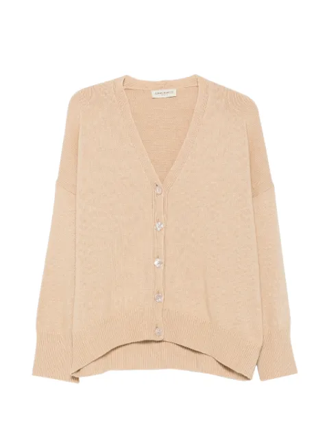 SERGIO MORETTI FIRENZE V-neck button-down cardigan Neutrals 659725212BEI
