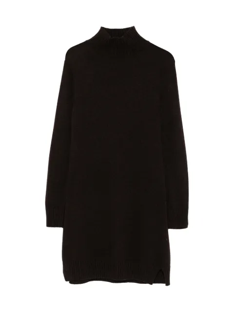 SERGIO MORETTI FIRENZE high-neck knitted mini dress Brown 659725208BRW