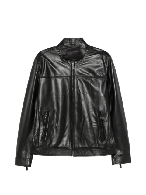 SERGIO MORETTI FIRENZE zip-up leather jacket Black 662926203