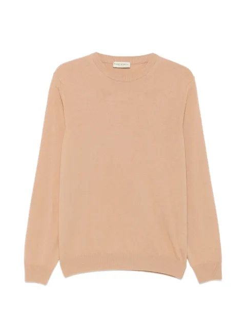 SERGIO MORETTI FIRENZE crew-neck ribbed-trim sweater Neutrals 659925203